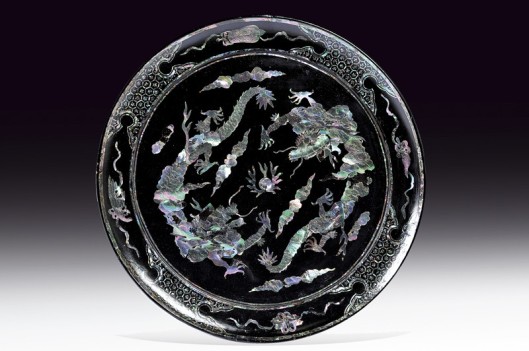 A lacquer plate, Vietnam, 19th century